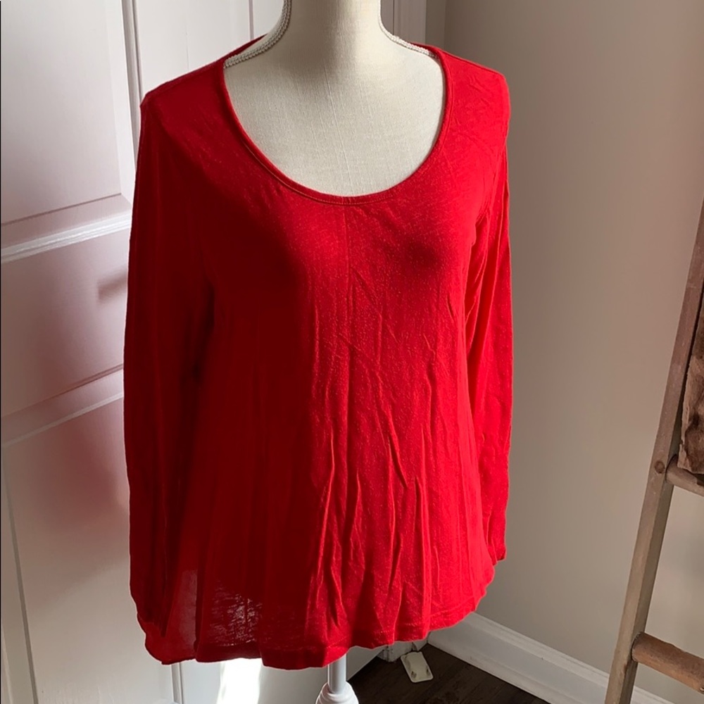 Red Long Sleeve Tunic size L